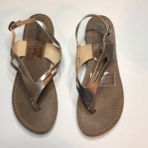 Kickers Thong Pewter Sandals